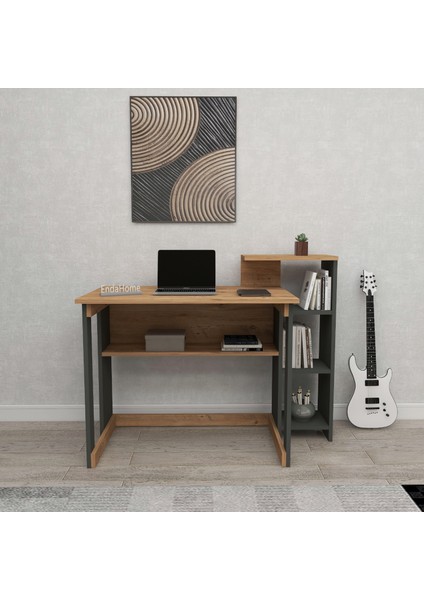 Saye 5 Raflı Kitaplıklı Çalışma Masası Beyaz modelleri