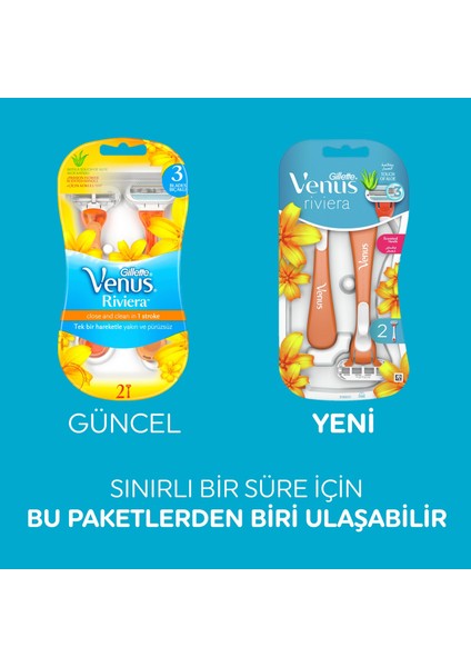 Venus Riviera Kullan At Kadın Tıraş Bıçağı 10'lu Set