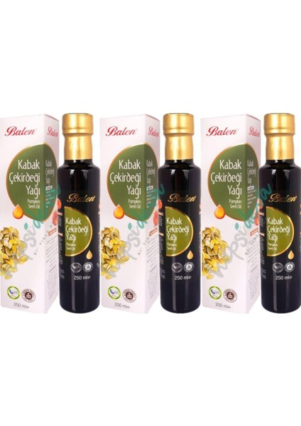 Kabak Çekirdeği Yağı 250 Ml. 3'lü