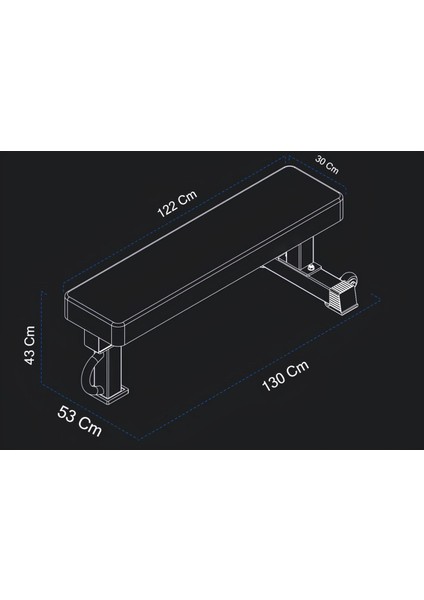 Profesyonel Flat Bench Sehpa (Bench Press - Fitness Agırlık Sehpası)