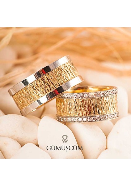 Çınar Gümüş Alyans Modeli Altın Kaplama Bay Alyans fiyatları