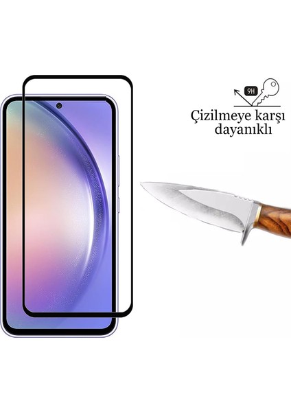 Samsung Galaxy A54 Kırılmaz Cam 5d Tam Kaplayan 9h Temperli Ekran Koruyucu