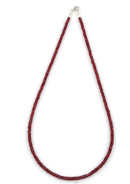 Yakut Doğal Taş Kolye Hint Kesim