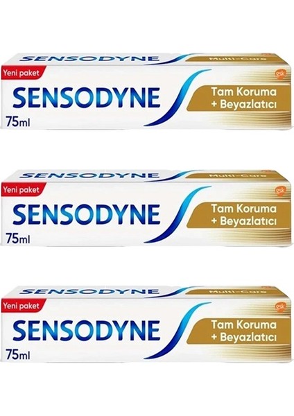 Diş Macunu + 75 ml x 3 Adet