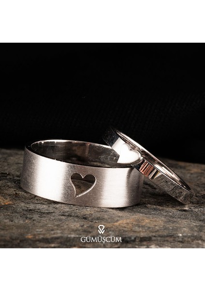 Kalpli Gümüş Alyans Modeli Bay Alyans fiyatları