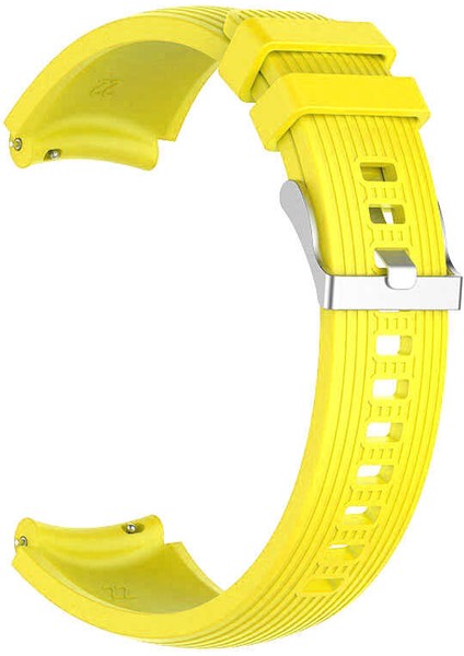 Samsung Galaxy Watch 6 44MM ve 40MM Saat Kordon Kayış Silikon Çizgi Desen Güzel Strap