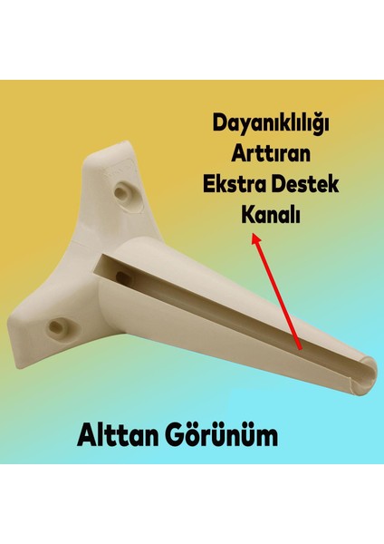 Aspen Lüks Mobilya Kanepe Koltuk Tv Ünitesi Baza Ayağı Ayakları 18 Cm Krem Ayak (4 Adet)