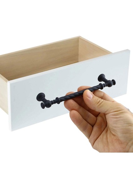 Burgu Mobilya Mutfak Dolabı Çekmece Dolap Kapak Kulpu Kulbu Mat Siyah 96 mm Metal Kulp fırsatları