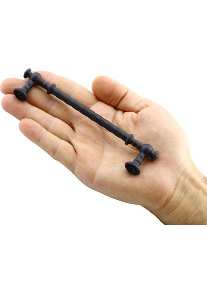 Burgu Mobilya Mutfak Dolabı Çekmece Dolap Kapak Kulpu Kulbu 128 mm Mat Siyah Kulp