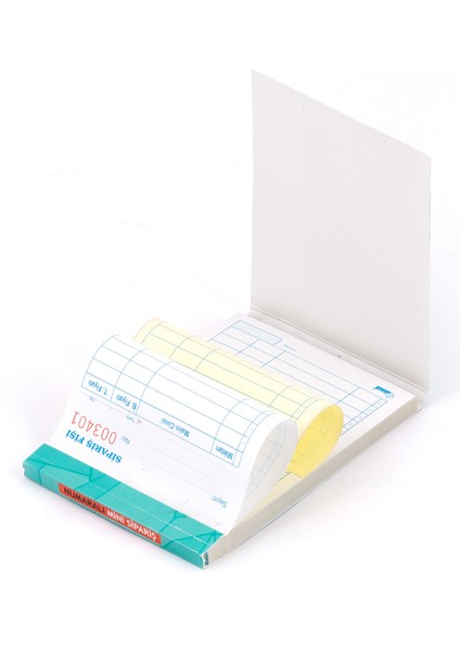 A6 1/50 Otokopili (Mini-Cep Tipi) Sipariş Adisyon Fişi- Garson(20 Li Paket) Numaralı modelleri