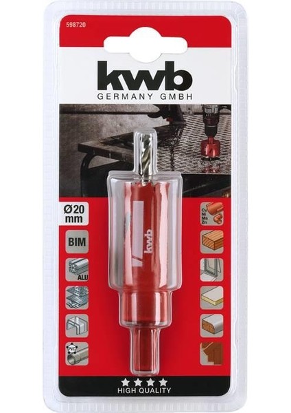 Kwb Bi-Metal Panç 20 mm 6 Köşeli Soket 49598720