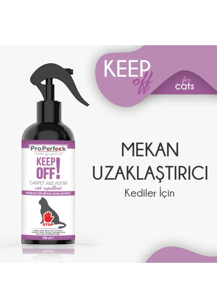 Keep Off Kedi Uzaklaştırıcı Iç Mekan Sprey Alan Kısıtlıyıcı Kedi Alan Belirleme Spreyi 250 ml