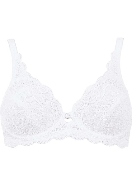 Amourette 300 W x Dantelli Balenli Beyaz Sütyen fırsatları