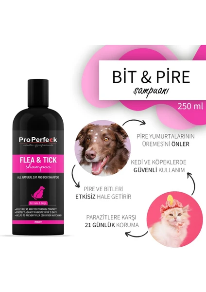 Pro Perfeck Kedi Köpek Bit Pire Kene Şampuanı 250 ml