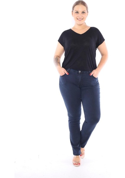 Jeans 305 Boru Paça Yüksek Bel 40-52