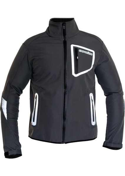 Gt Softshell Motorcu Montu Gri