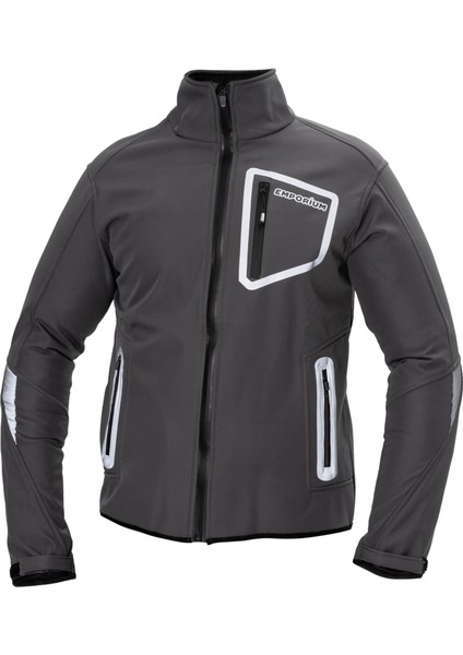 Gt Softshell Motorcu Montu Gri