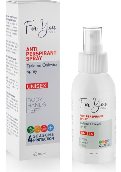 El, Ayak ve Koltuk Altı Terleme Önleyici Sprey 100 ml