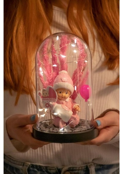 Teraryum Fanus Kız Bebek Hoşgeldin Doğum Hediyesi Işıklı