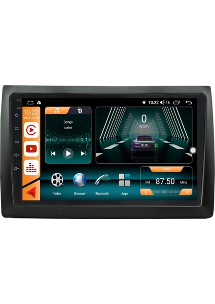 Fiat Stilo Android 10 Carplay Özellikli Navigasyon Multimedya 2gb Ram + 32GB HDD