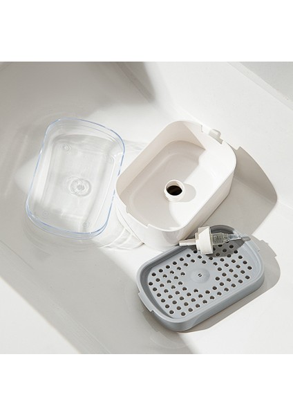 Mutfak Bulaşık Sabunu Ve Deterjan Pratik Pompalı Hazneli Sıvı Sabunluk Ve Sünger Dispenseri fırsatları