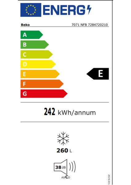 7071 Nfb Nofrost Derin Dondurucu (7çekmeceli)