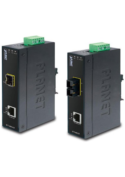 PL-IFT-805AT 10/100BASE-TX To 10BASE-FX Industrial Media Converter