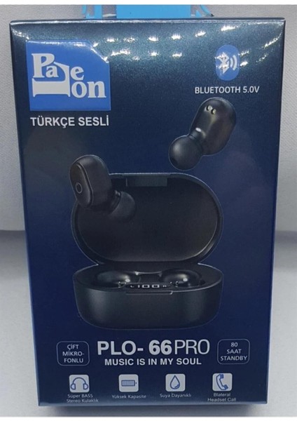 Tws Bluetooth-Süper Bass-Stereo-Kulakiçi Kulaklık Dijital GÖSTERGELI-PRO66