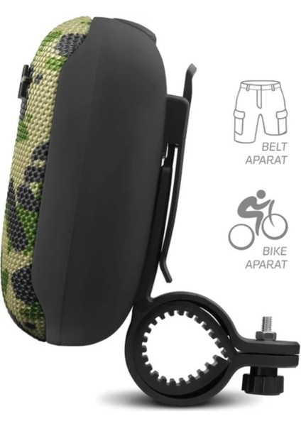 Bisiklet Uyumlu Gidon Kemer Aparatlı Bluetooth Hoparlör Kamuflaj