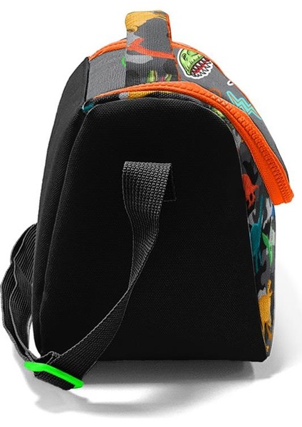 Coral High Kids Siyah Gri Dinozor Desenli Thermo Beslenme Çantası 11744