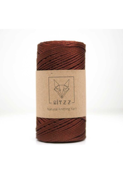 Floş Makrome Ipi / 2 mm / Koyu Amber