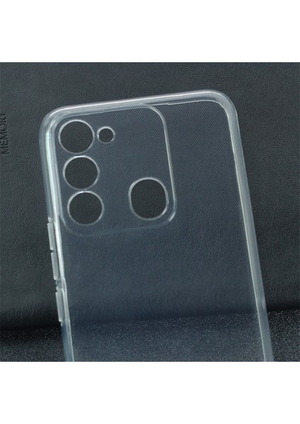 Tecno Spark 8c Kılıf Kamera Korumalı Ince Şeffaf Silikon