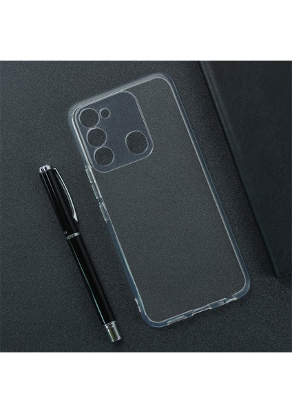 Tecno Spark 8c Kılıf Kamera Korumalı Ince Şeffaf Silikon