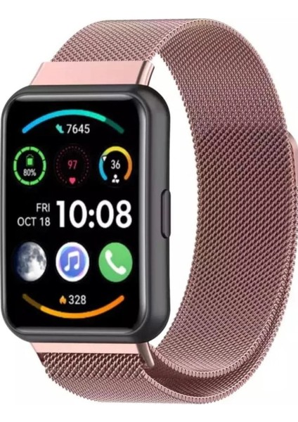 Huawei Watch Fit 2 Uyumlu Metal Mıknatıslı Kordon