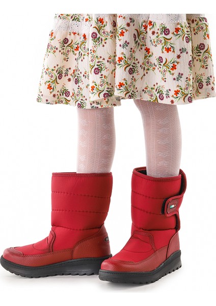 Lp 8090 Kız Çocuk Kar Bot Ayakkabı Bordo