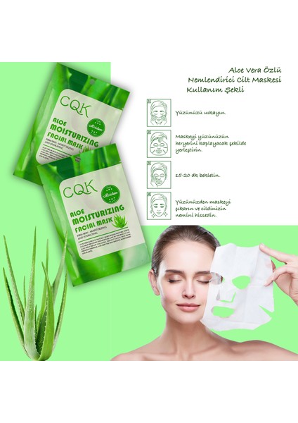 10 Adet Aloe Vera Nem Bombası Nemlendirici Sıkılaştırıcı Yüz Kağıt Maske XLM175