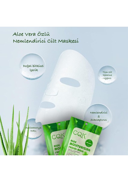 10 Adet Aloe Vera Nem Bombası Nemlendirici Sıkılaştırıcı Yüz Kağıt Maske XLM175