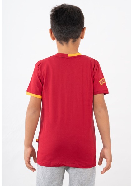 GS Store Galatasaray Çocuk Lisanslı Armalı Kırmızı Tshirt C12005