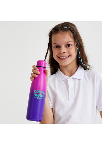Pembe Mor Renk Geçişli Çelik Termos 500 ml 11935
