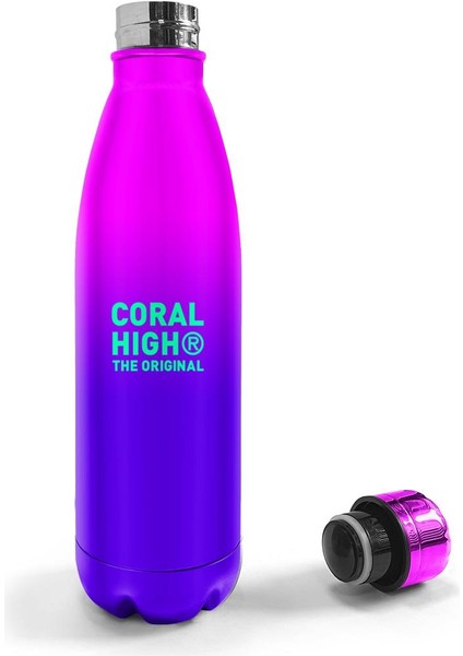 Pembe Mor Renk Geçişli Çelik Termos 500 ml 11935