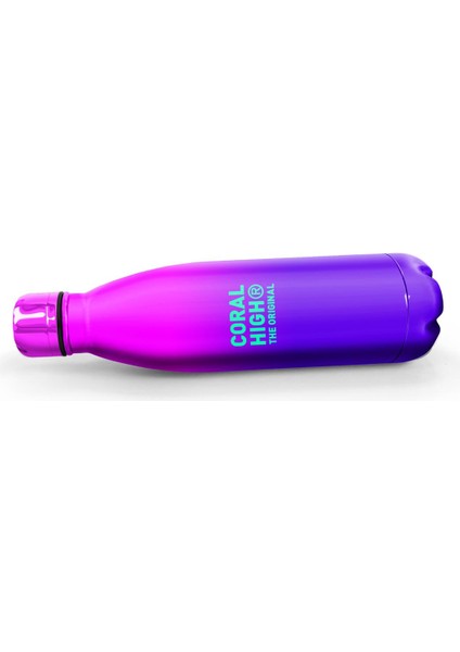 Pembe Mor Renk Geçişli Çelik Termos 500 ml 11935