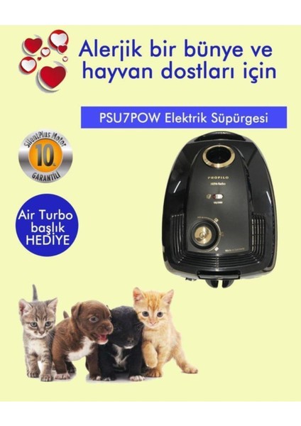 PSU7POW Süpürge Toz Torbalı