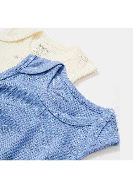 %100 Organic Cotton 2 Li Askılı Bebek Zıbın Atlet CSYM1111 modelleri