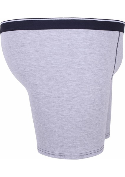 Mocgrande Erkek Büyük Beden Likralı Uzun Paça Boxer 11906 Grı Melanj fiyatları