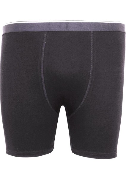 Mocgrande Erkek Büyük Beden Likralı Uzun Paça Boxer 11906 Fume