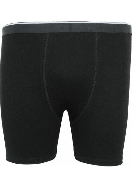 Mocgrande Erkek Büyük Beden Likralı Uzun Paça Boxer 11906 Sıyah