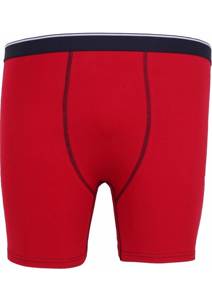 Mocgrande Erkek Büyük Beden Likralı Uzun Paça Boxer 11906 Kırmızı
