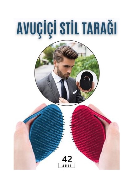 36+6 Adet Sakinleştirici Sakal Saç Stil Tarağı Beretta Design 718691