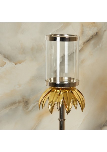 Palmiye Gümüş Gold Mumluk (51 cm )