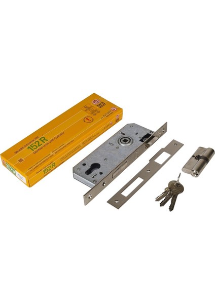 İç Kapı Gömme Kilidi 151R 35 mm Nikel